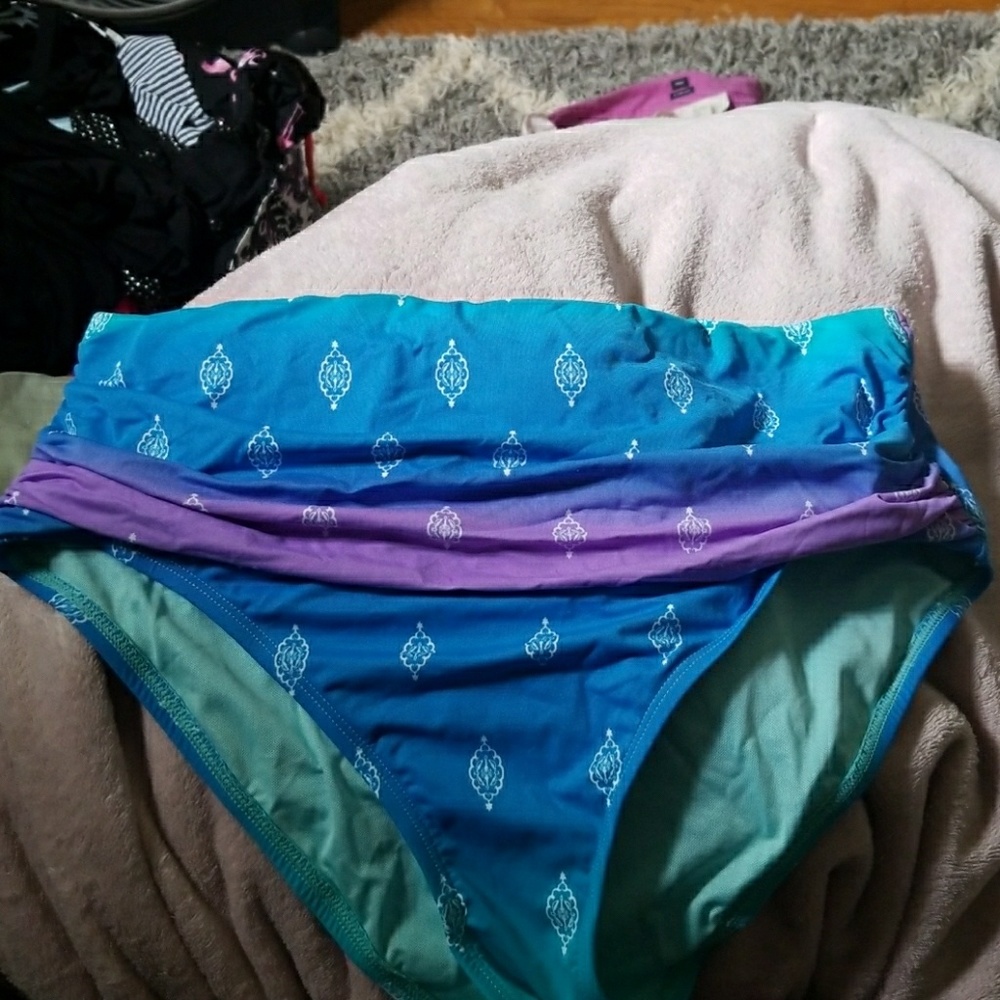 High waisted bikini bottoms (plus size)